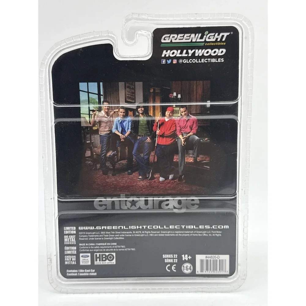 Greenlight Hollywood 1:64 Entourage 1:64 Diecast Car Black Metal